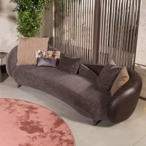 Patara Koltuk Takımı - Ferhat Berbercan lüks berjer koltuk çikolata kahverengi detay