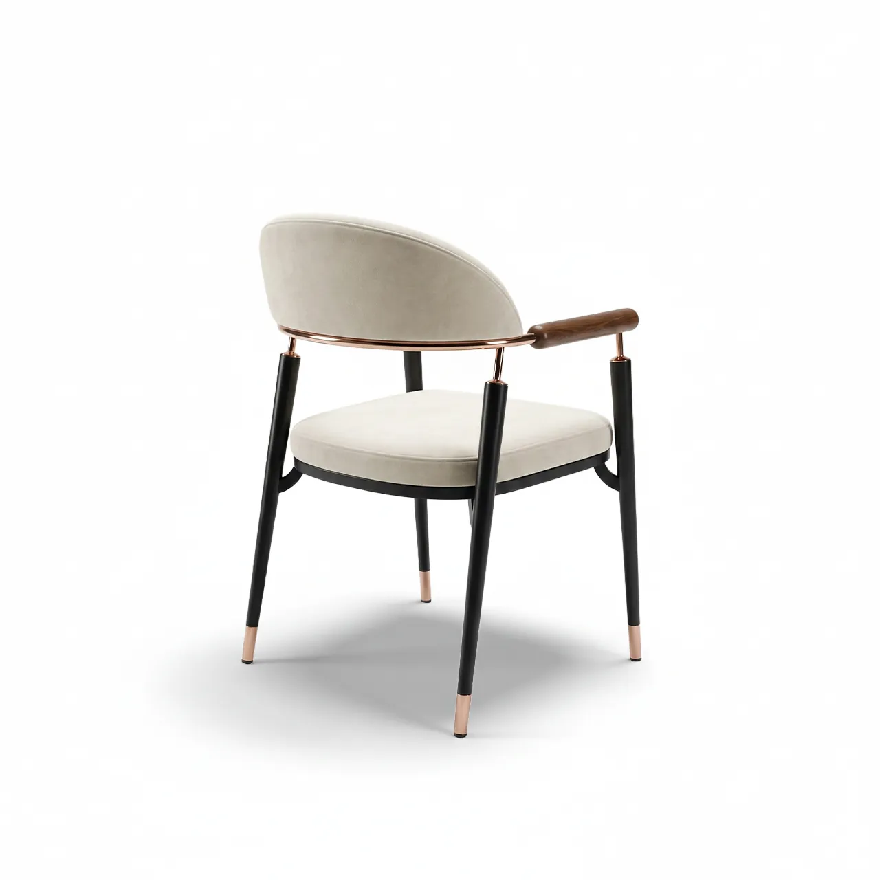 Elegant Sandalye - Ferhat Berbercan modern sandalye rose-gold detay